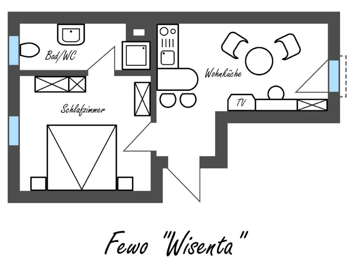 Apartamento Feriengut Dietzsch Poritzsch Habitación foto