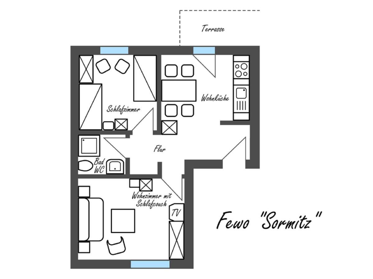 Apartamento Feriengut Dietzsch Poritzsch Habitación foto